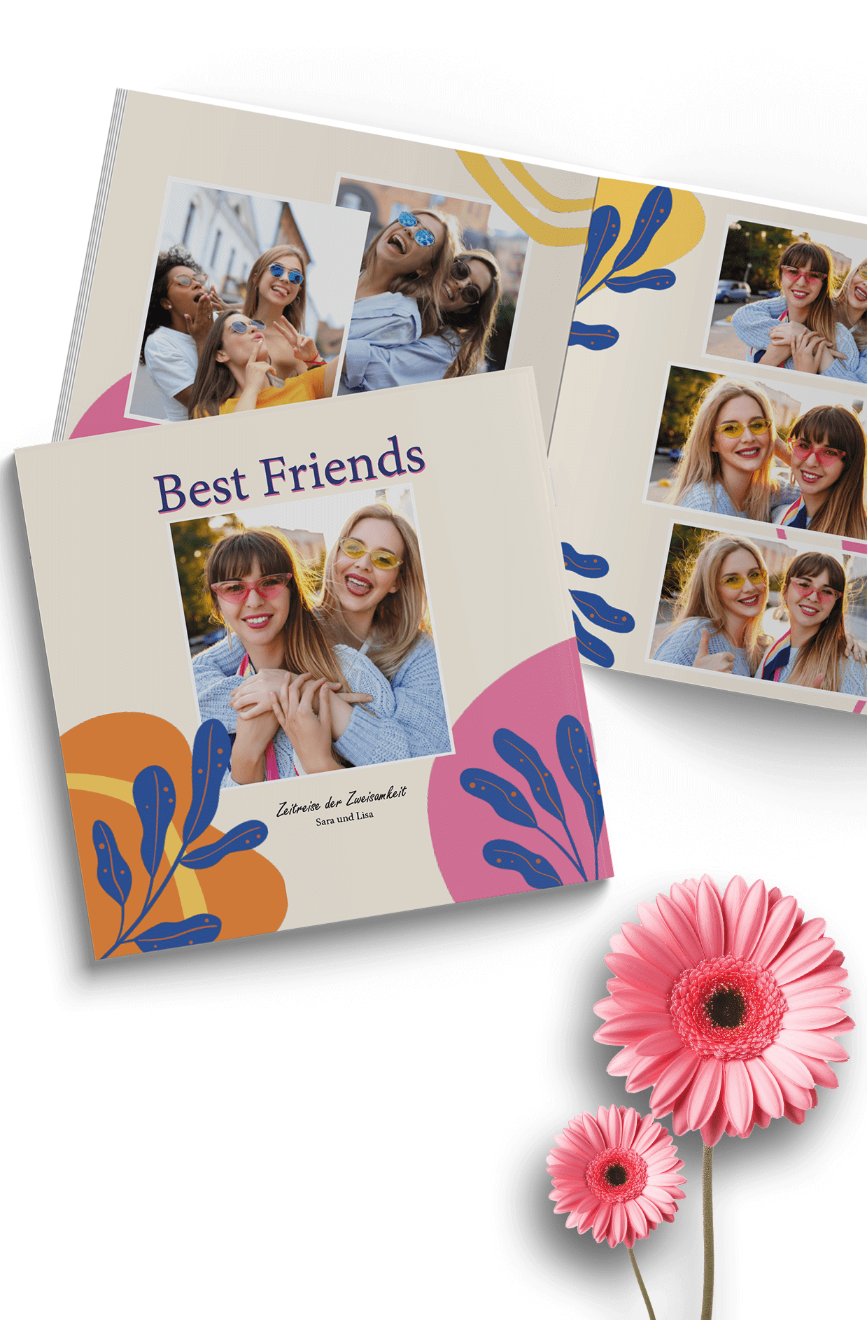 Fotobuch für beste Freundin im quadratischen Format erstellen