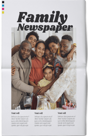 Design your family newspaper