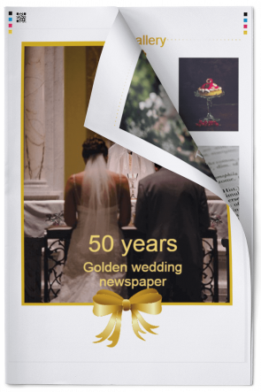 Golden Wedding Newspaper