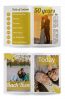 Template for golden wedding magazine