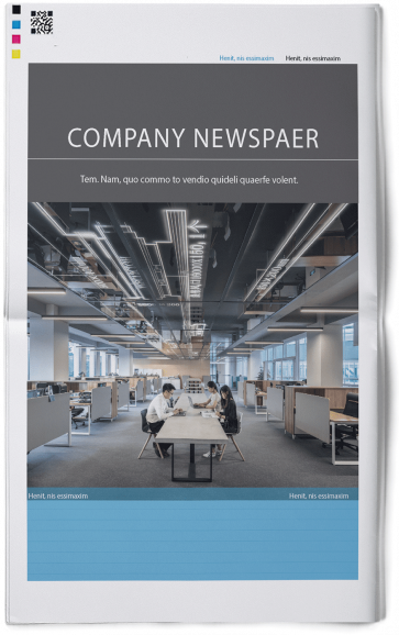 Design your company newspaper