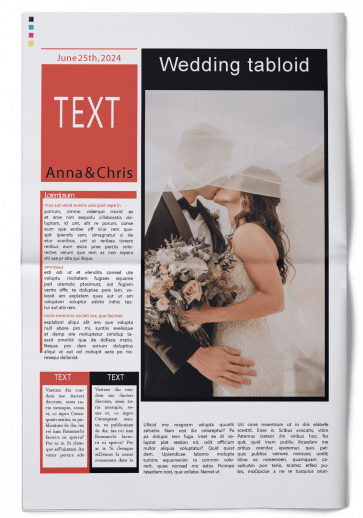 Design your wedding tabloid