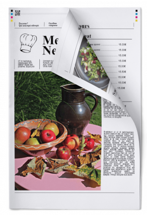 Menu Newspaper